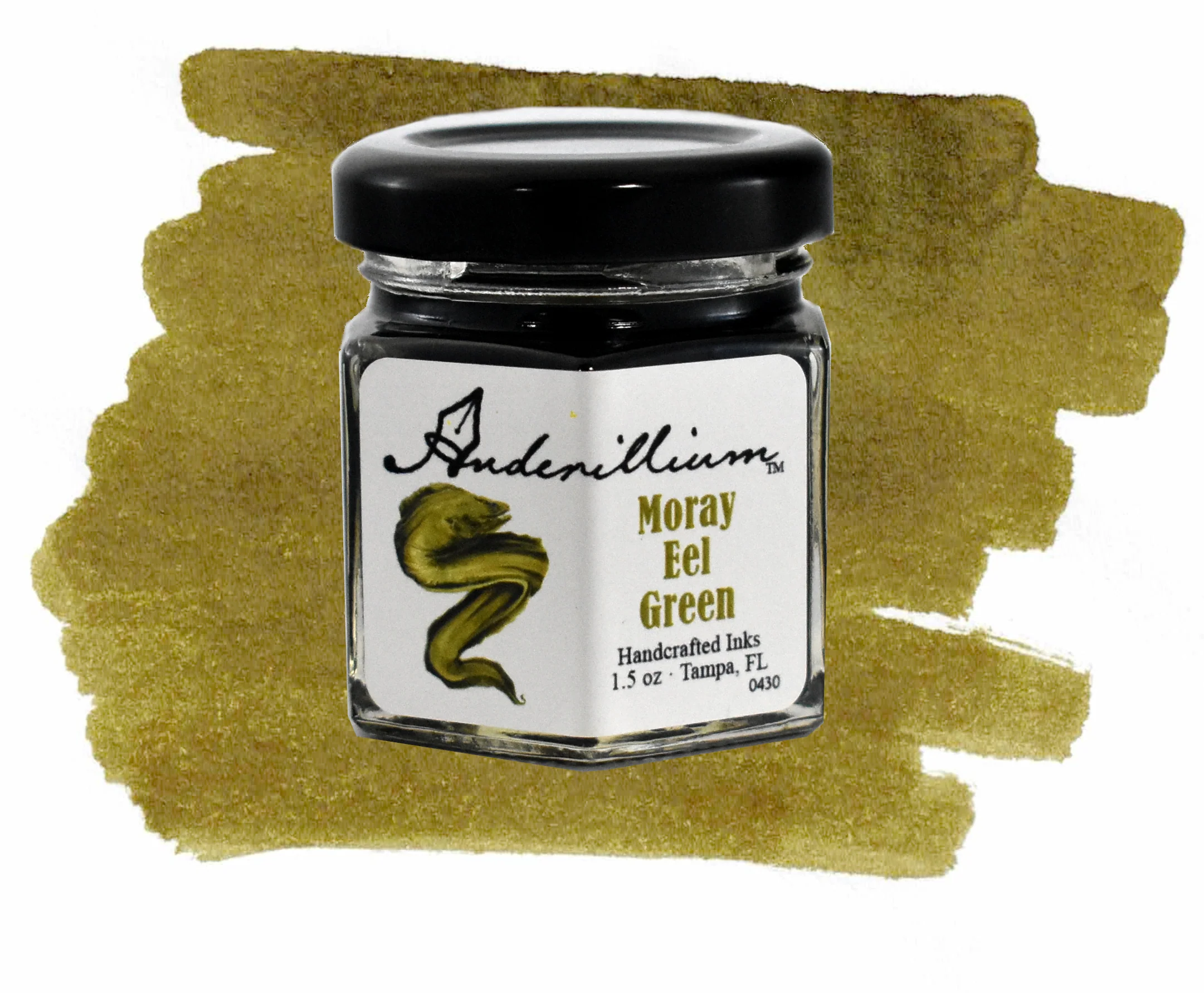 Anderillium Moray Eel Green - 1.5 Oz Bottled Ink - Image 2