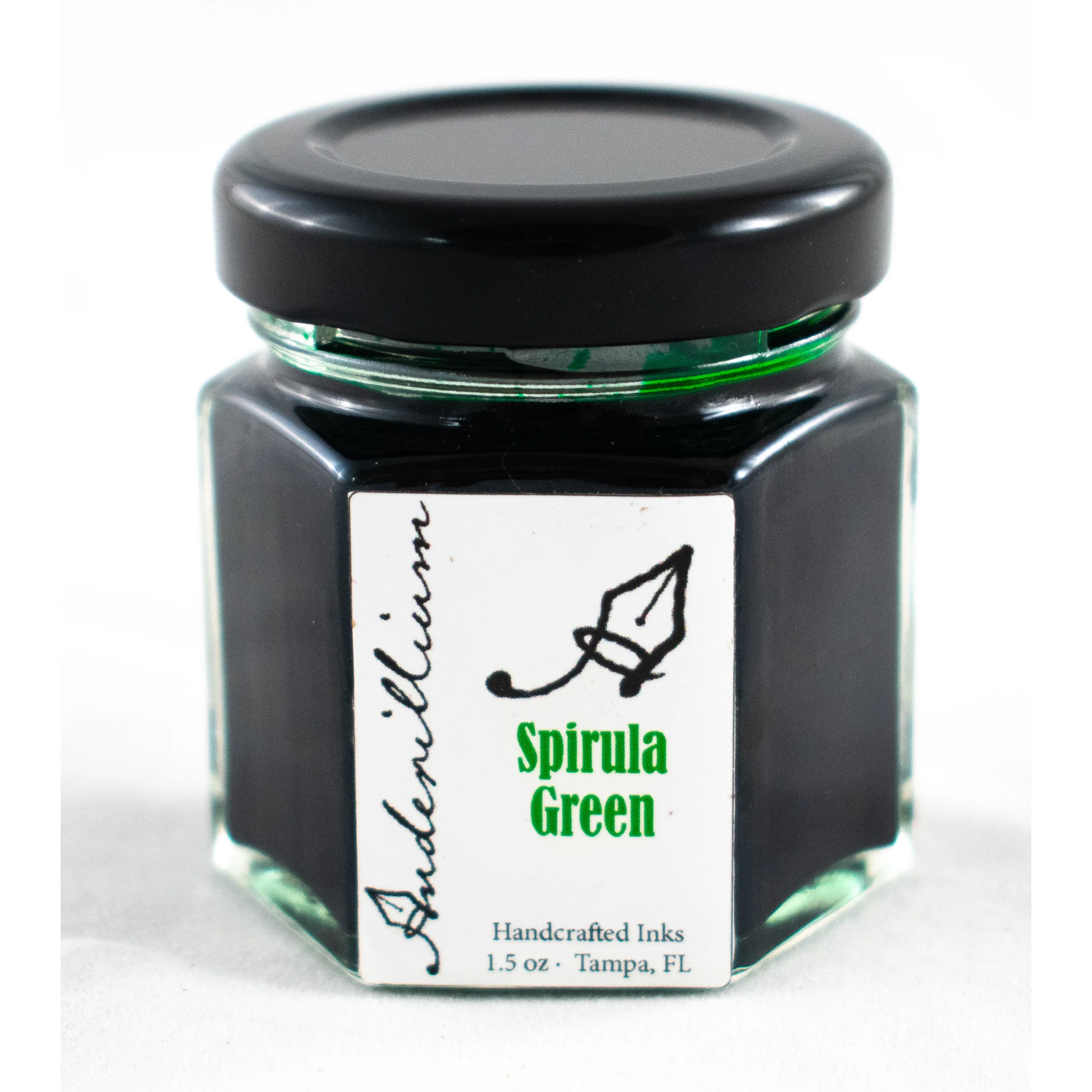 Anderillium Spirula Green - 1.5 Oz Bottled Ink - Image 2