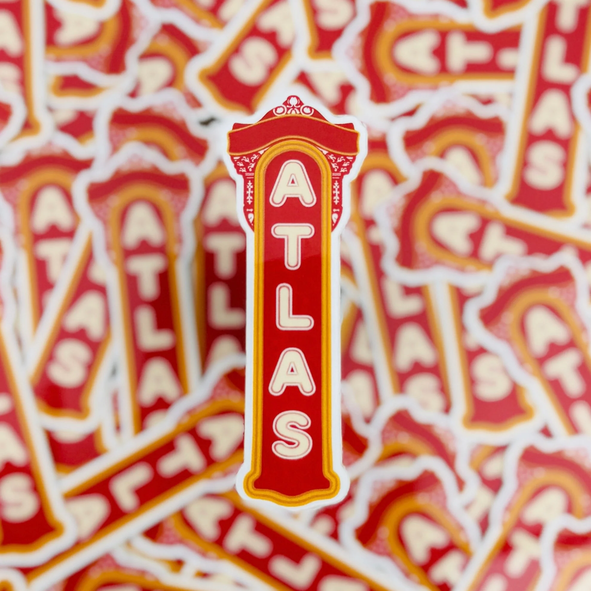 Atlas Stationers Sticker - Atlas Cinema