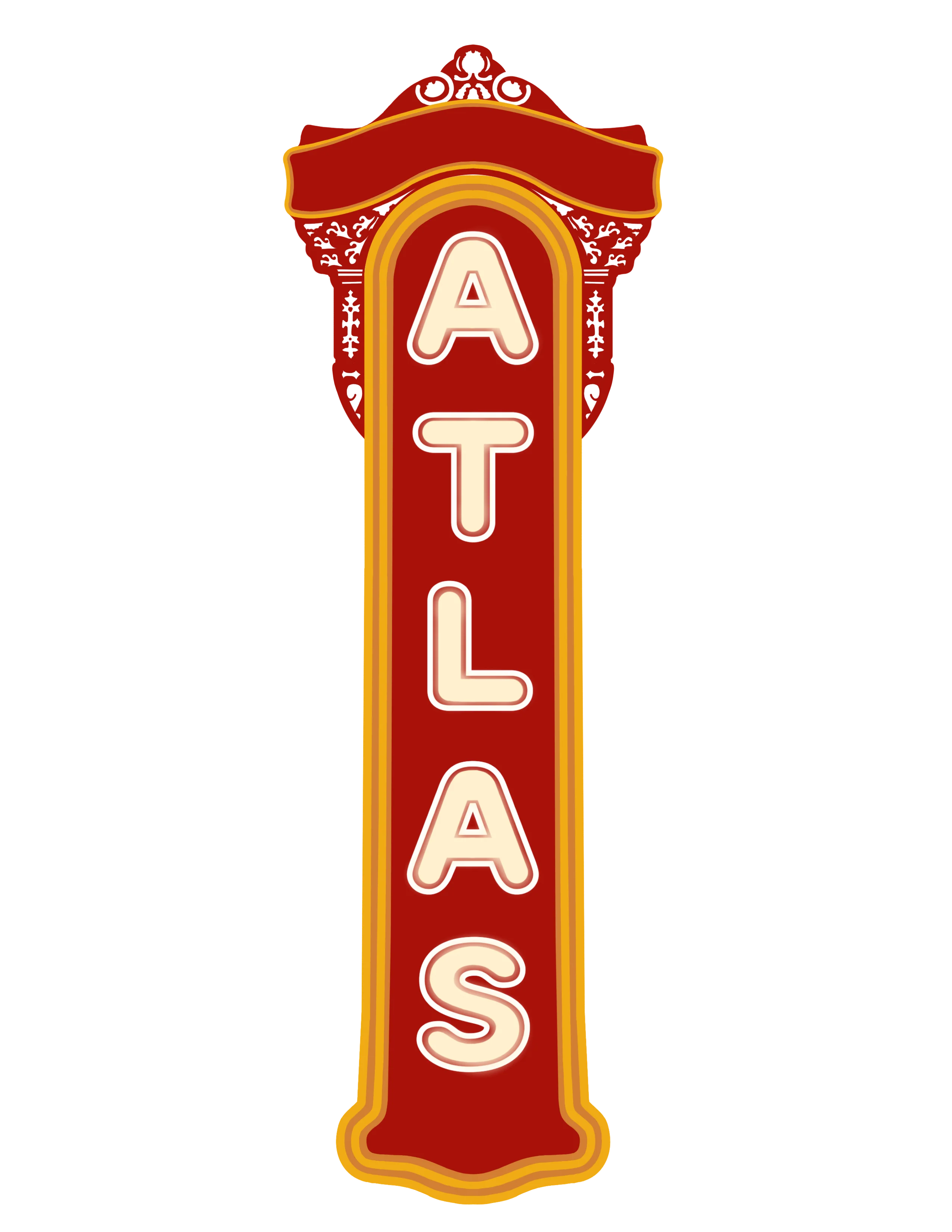 Atlas Stationers Sticker - Atlas Cinema - Image 2