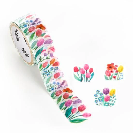 Bande Washi Tape Sticker Roll - kalo - Tulip Fields