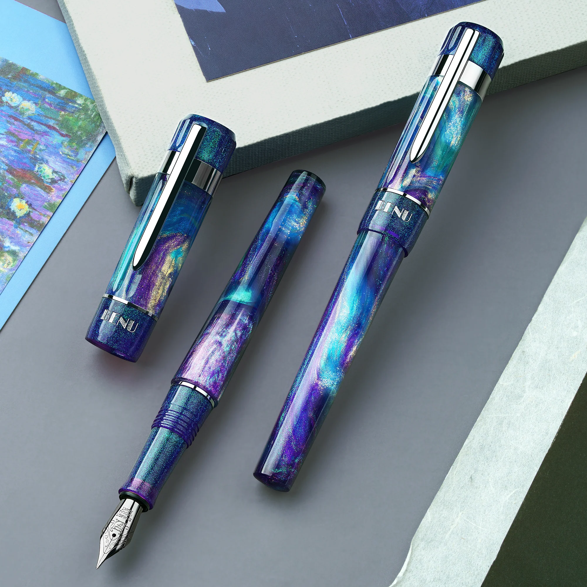 Benu Tribute Collection Fountain Pen - Monet - Image 5