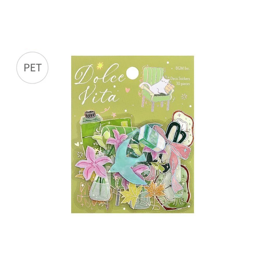 BGM Clear Flake Stickers - Dolce Vita - A Letter of Happiness - Image 5