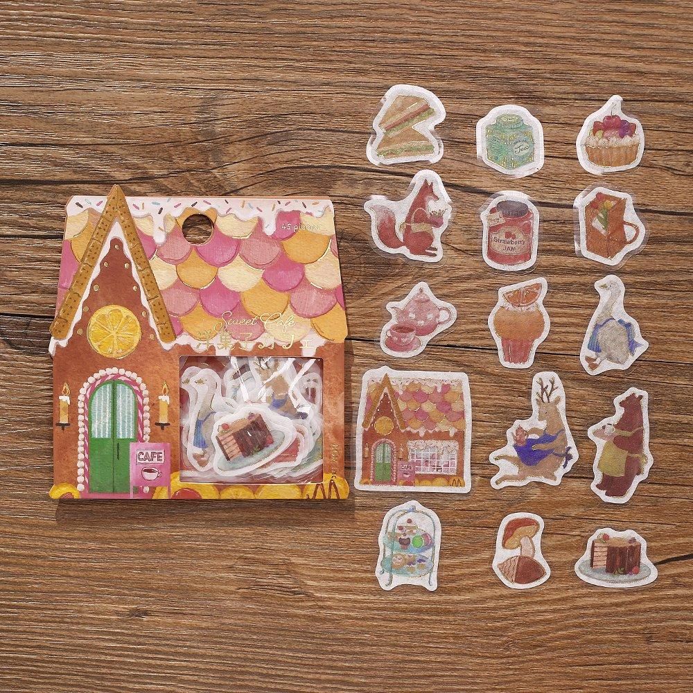BGM Flake Stickers - Fantasy Shopping Street - Confectionery Café - Image 2