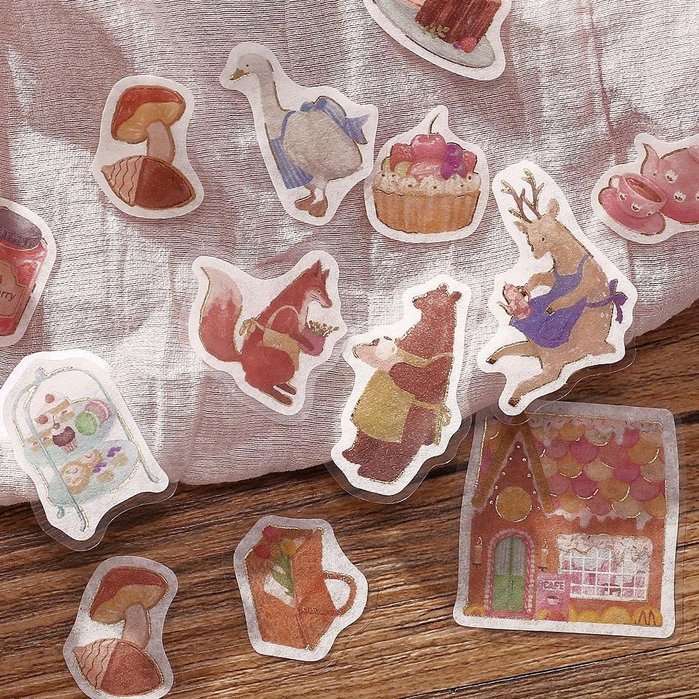 BGM Flake Stickers - Fantasy Shopping Street - Confectionery Café - Image 4