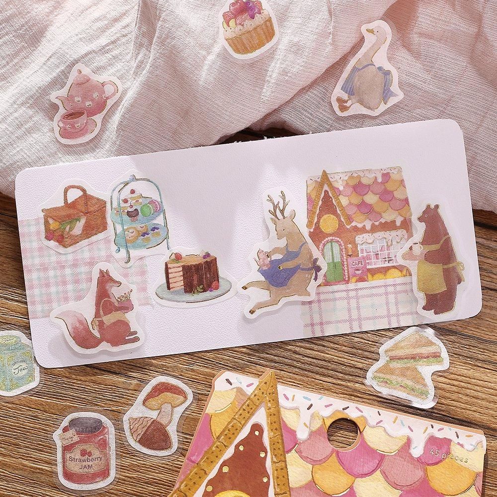BGM Flake Stickers - Fantasy Shopping Street - Confectionery Café - Image 5