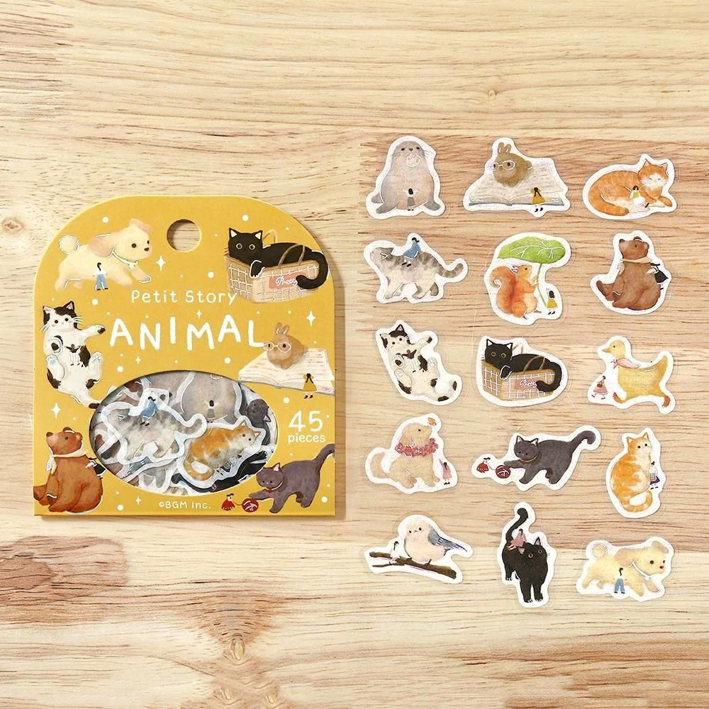 BGM Flake Stickers - Petit Story - Animal - Image 3