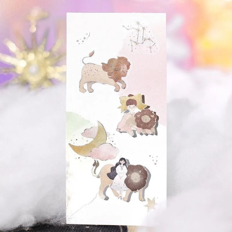 BGM Flake Stickers - Star Reading - Leo, Virgo, and Libra - Image 4