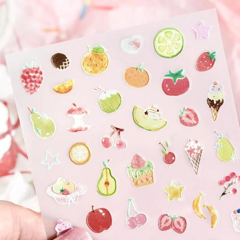BGM Icing Sticker Sheet - Colorful Fruits - Image 3
