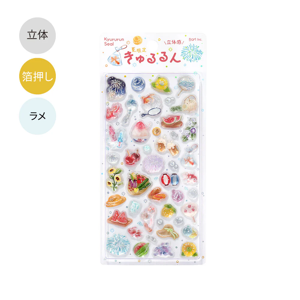 BGM Kyururun Sticker Sheet - Summer Limited - Summer Features - Image 2