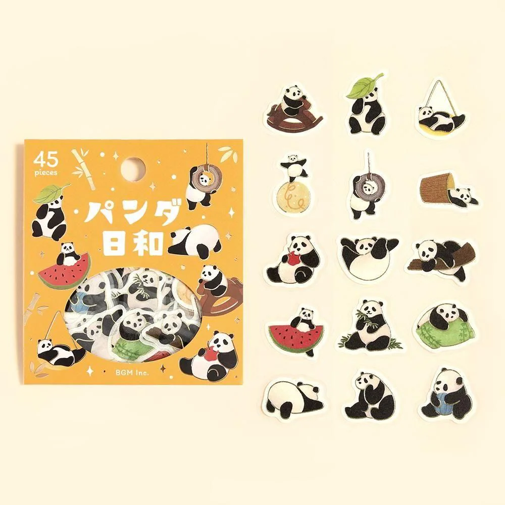 BGM Planner Sticker Flakes - A Panda Day - Everyday Life - Image 2