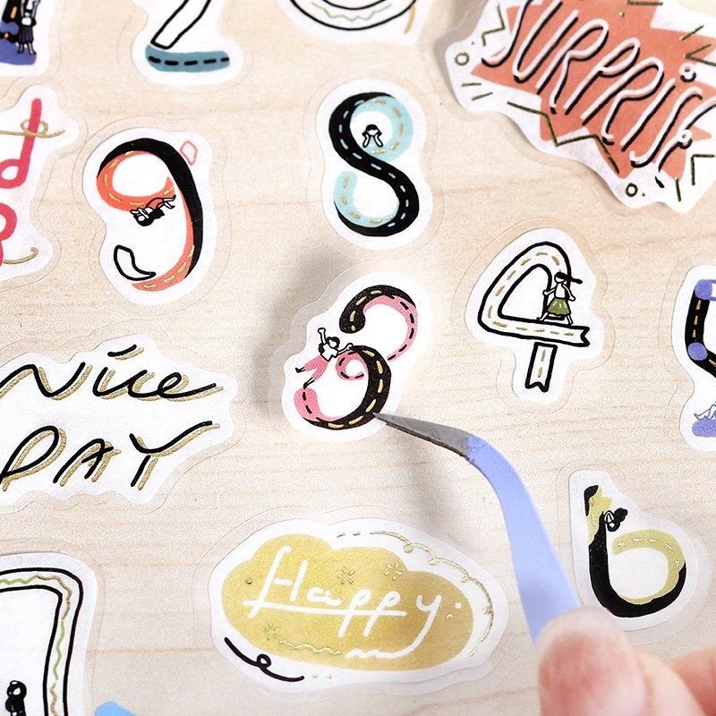 BGM Planner Sticker Flakes - Kobito no Kuni - Days - Image 3