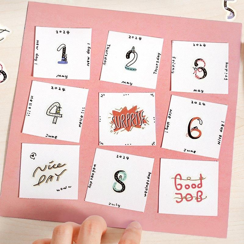 BGM Planner Sticker Flakes - Kobito no Kuni - Days - Image 4