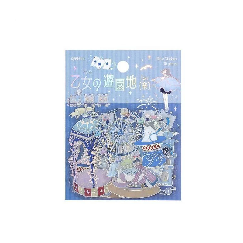 BGM Planner Sticker Flakes - Maiden's Amusement Park - Raku - Image 2