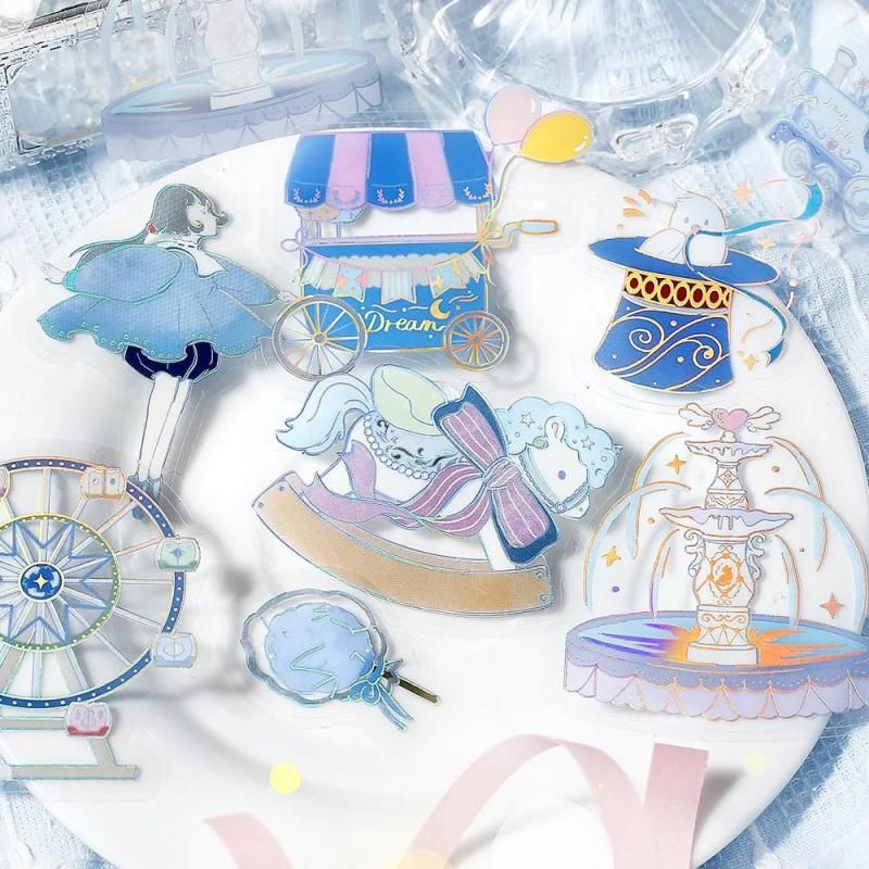 BGM Planner Sticker Flakes - Maiden's Amusement Park - Raku - Image 4