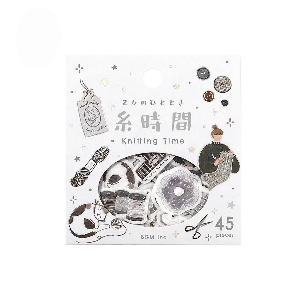 BGM Planner Sticker Flakes - Maiden's Moment - Knitting Time - Image 5