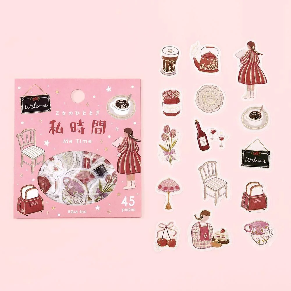 BGM Planner Sticker Flakes - Maiden's Moment - Me Time - Image 2