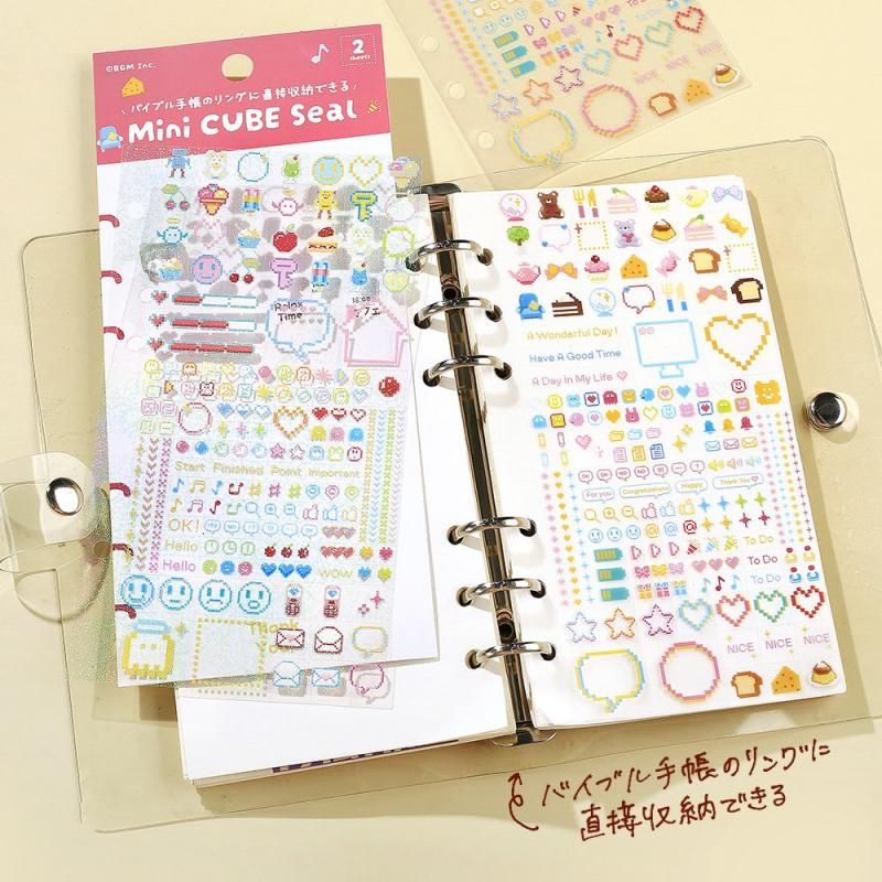 BGM Planner Sticker Sheet - Pixel Painting - Image 6