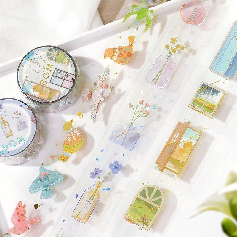 BGM Washi Tape - Clear Tape - Window Scenery - Image 4
