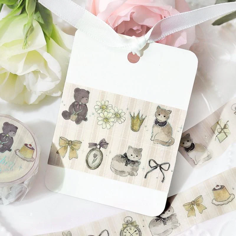 BGM Washi Tape - Fairy Tale Party - Milk Tea - Image 3