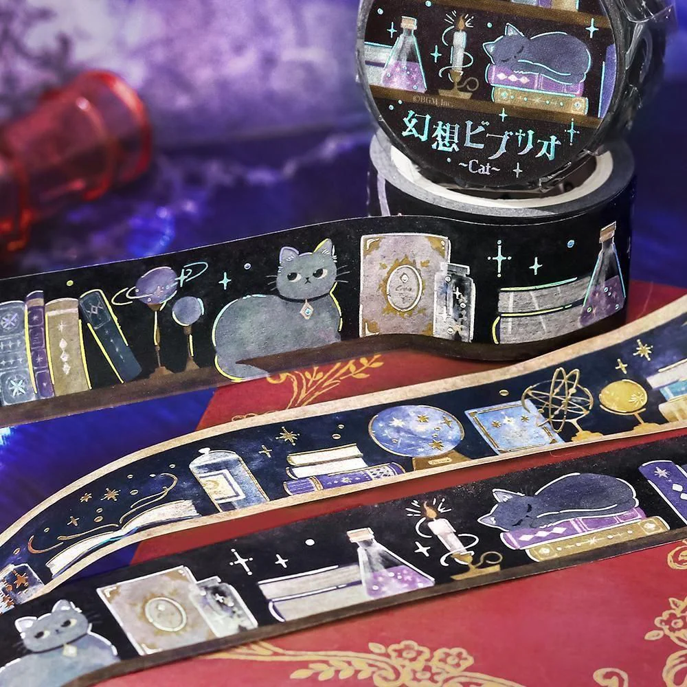 BGM Washi Tape - Fantasy Biblio - Cat - Image 3