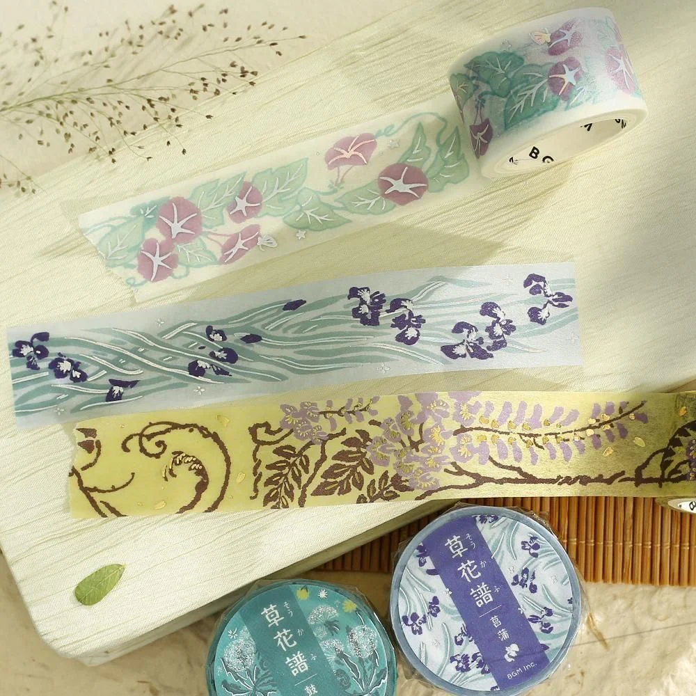 BGM Washi Tape - Flowers and Plants - Wisteria - Image 3