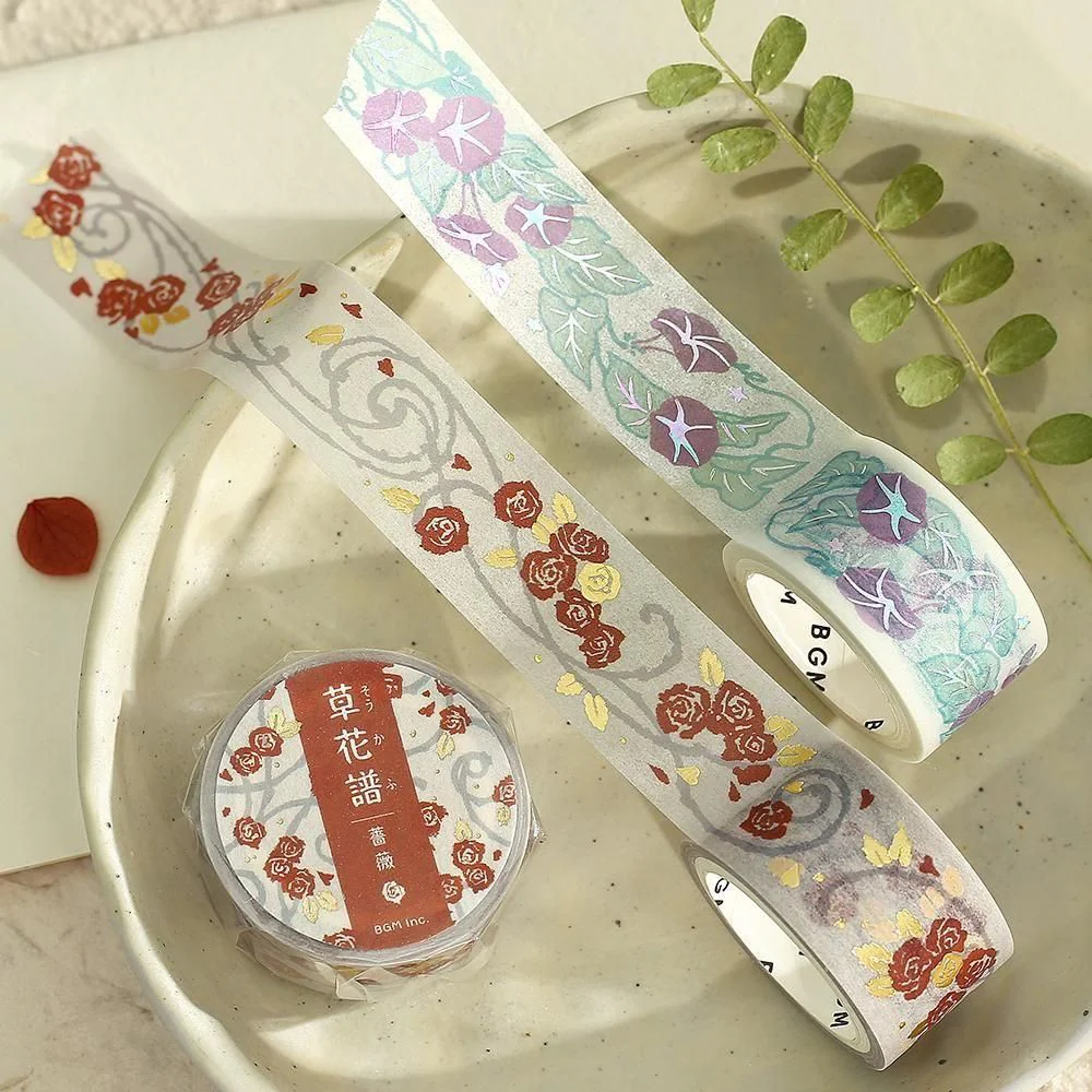 BGM Washi Tape - Flowers and Plants - Morning Glory - Image 3