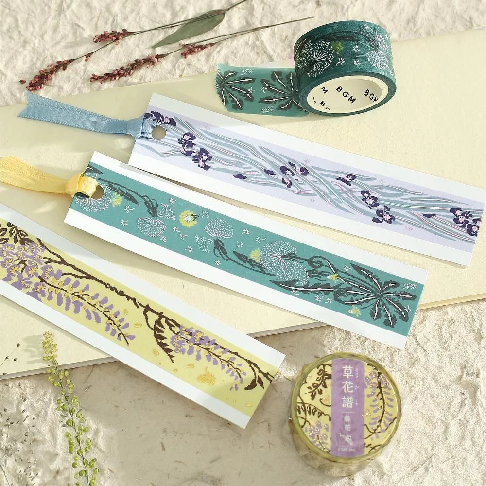 BGM Washi Tape - Flowers and Plants - Wisteria - Image 4