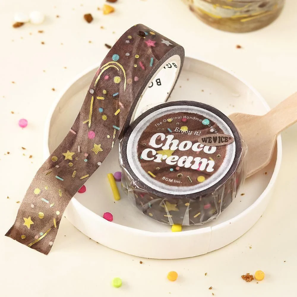 BGM Washi Tape - Ice Cream - Chocolate Cream - Image 3