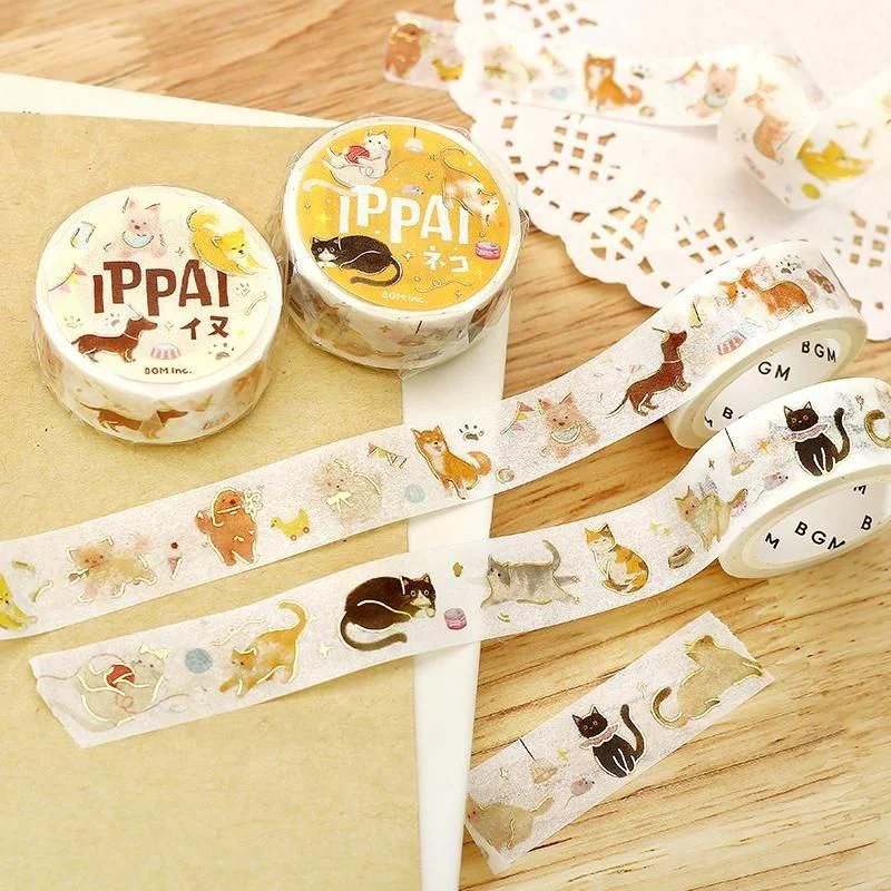 BGM Washi Tape - IPPAI - Cats - Image 3