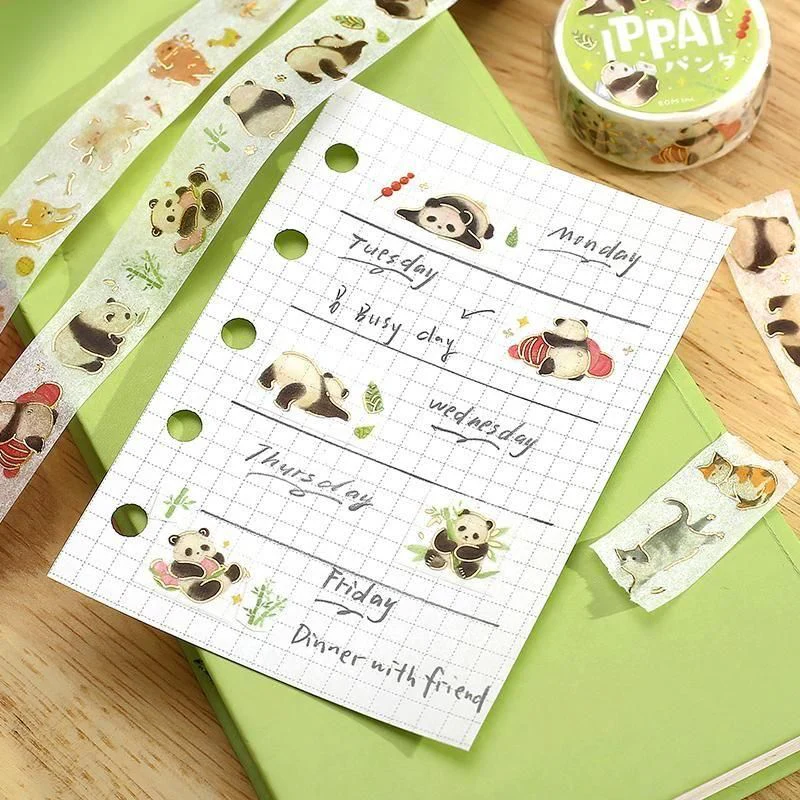 BGM Washi Tape - IPPAI - Pandas - Image 4