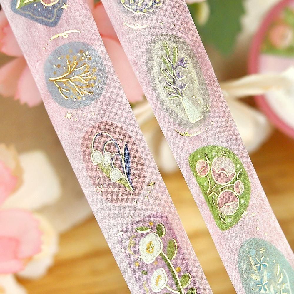 BGM Washi Tape - Life - Flower Brooch - Image 3