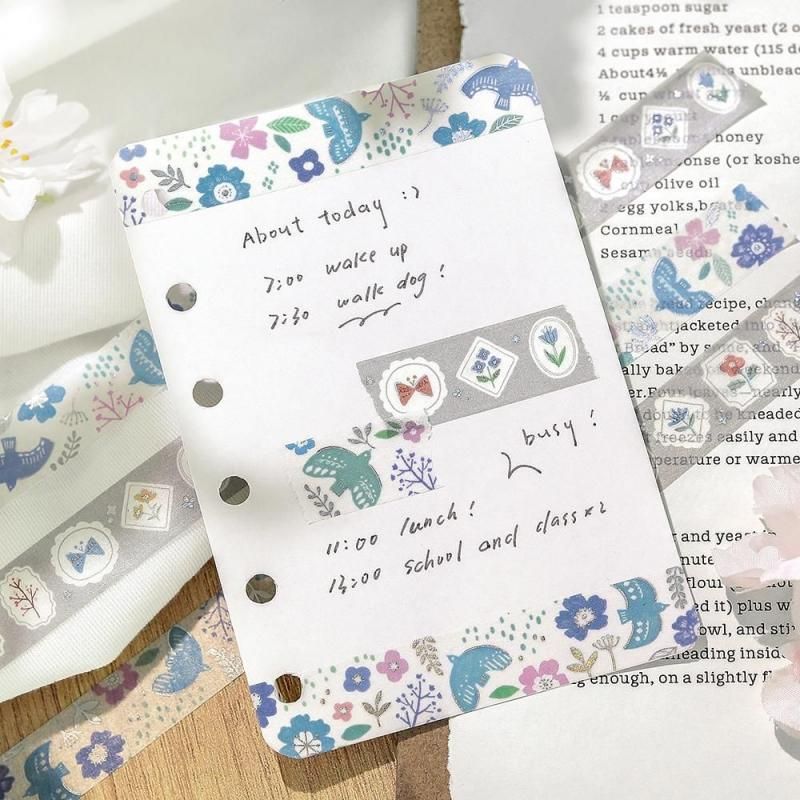 BGM Washi Tape - Nordic Forest - Birds Singing - Image 3