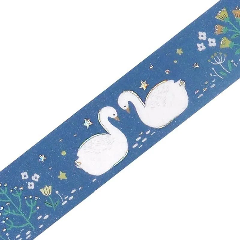 BGM Washi Tape - Nordic Forest - Swan Lake - Image 2