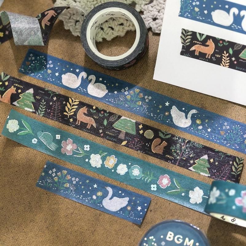 BGM Washi Tape - Nordic Forest - Swan Lake - Image 3