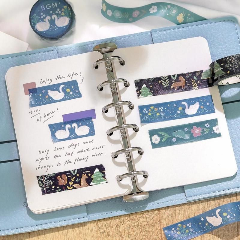 BGM Washi Tape - Nordic Forest - Birds Singing - Image 5