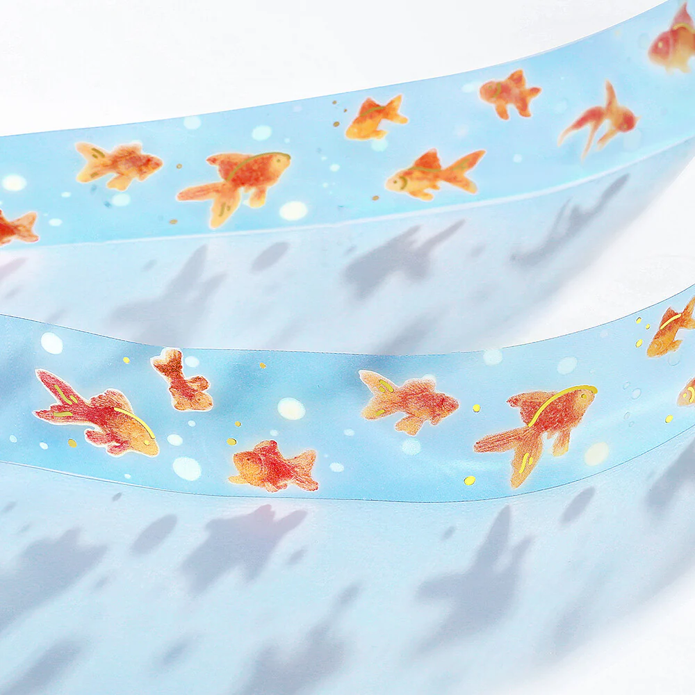BGM Washi Tape - Summer Limited - Goldfish Fluctuation (Limited Edition) - Image 3