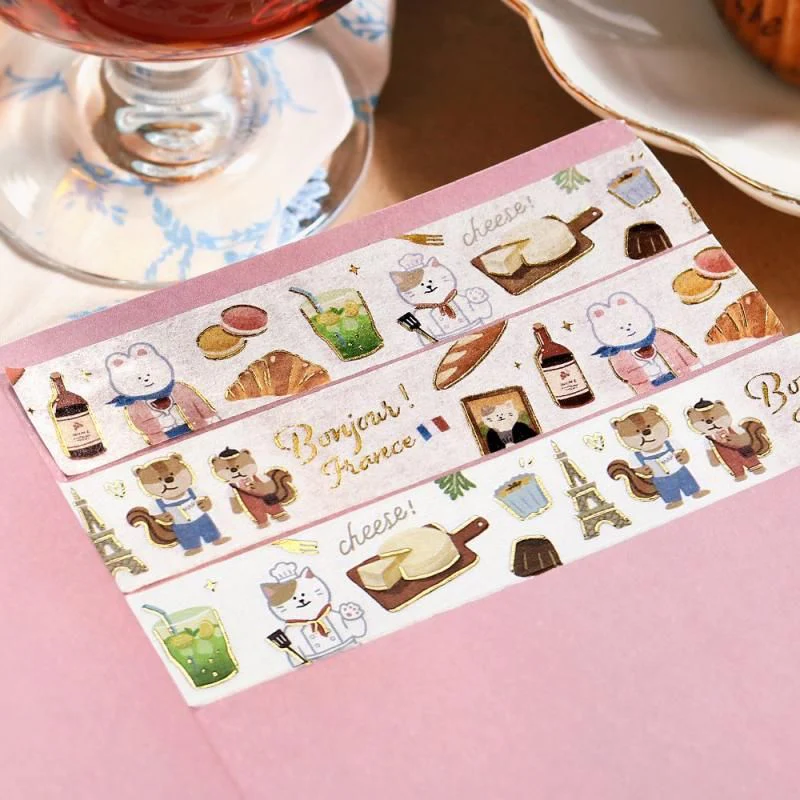 BGM Washi Tape - World Café Travel - France - Image 4