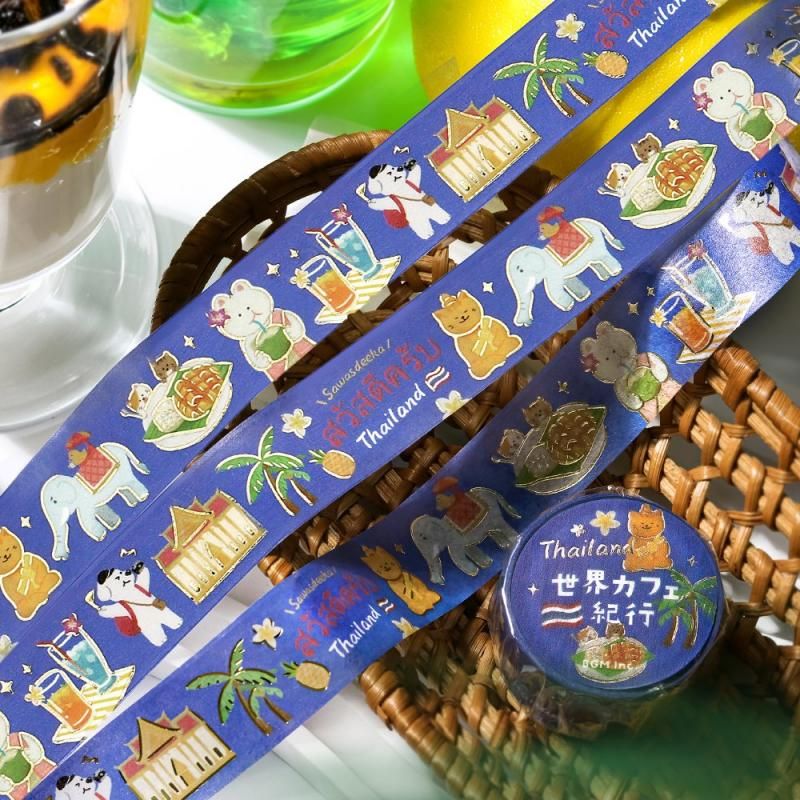 BGM Washi Tape - World Café Travel - Thailand - Image 3