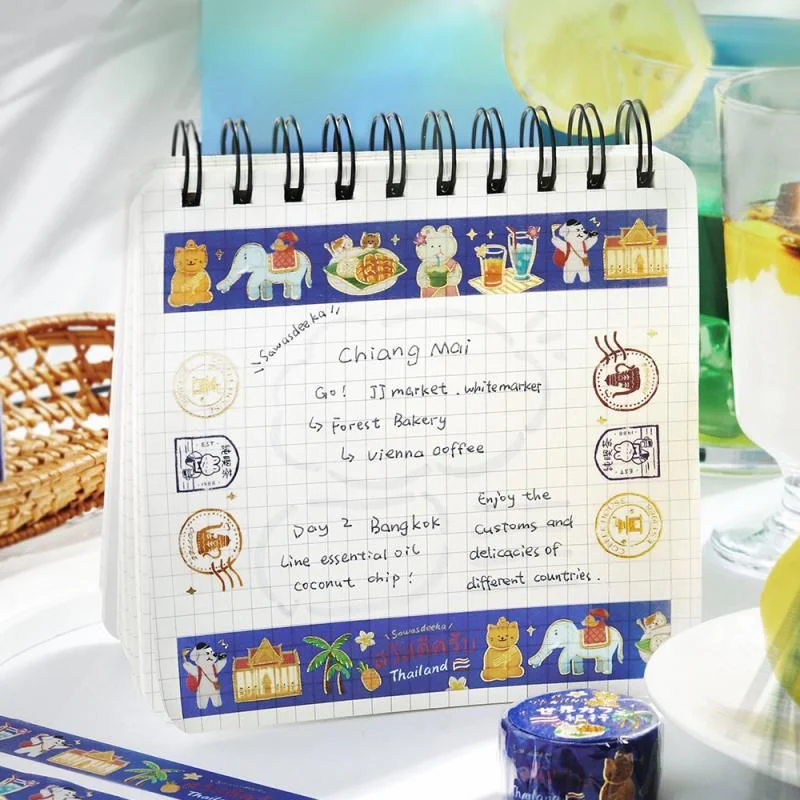 BGM Washi Tape - World Café Travel - Thailand - Image 4