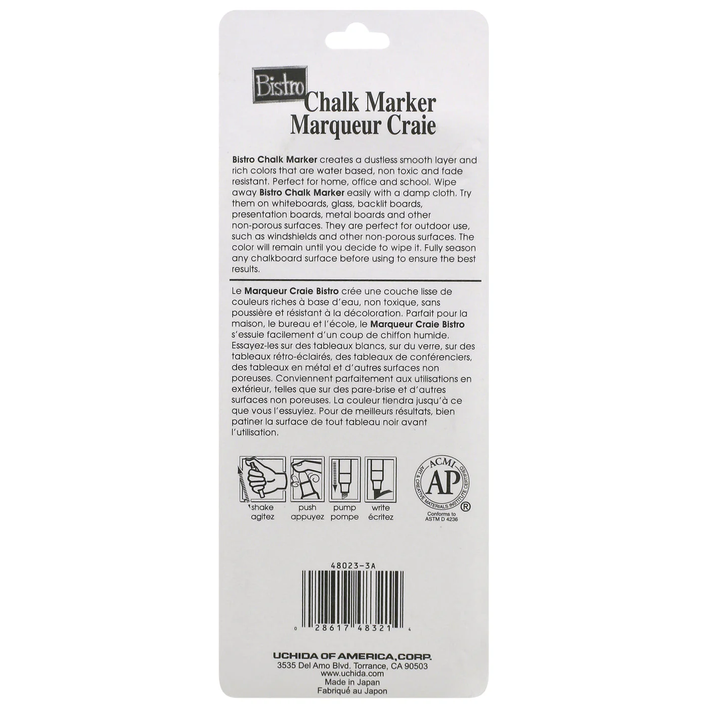 Bistro Chalk Markers - White - Combo Chisel, Broad, and Fine Set - Image 4