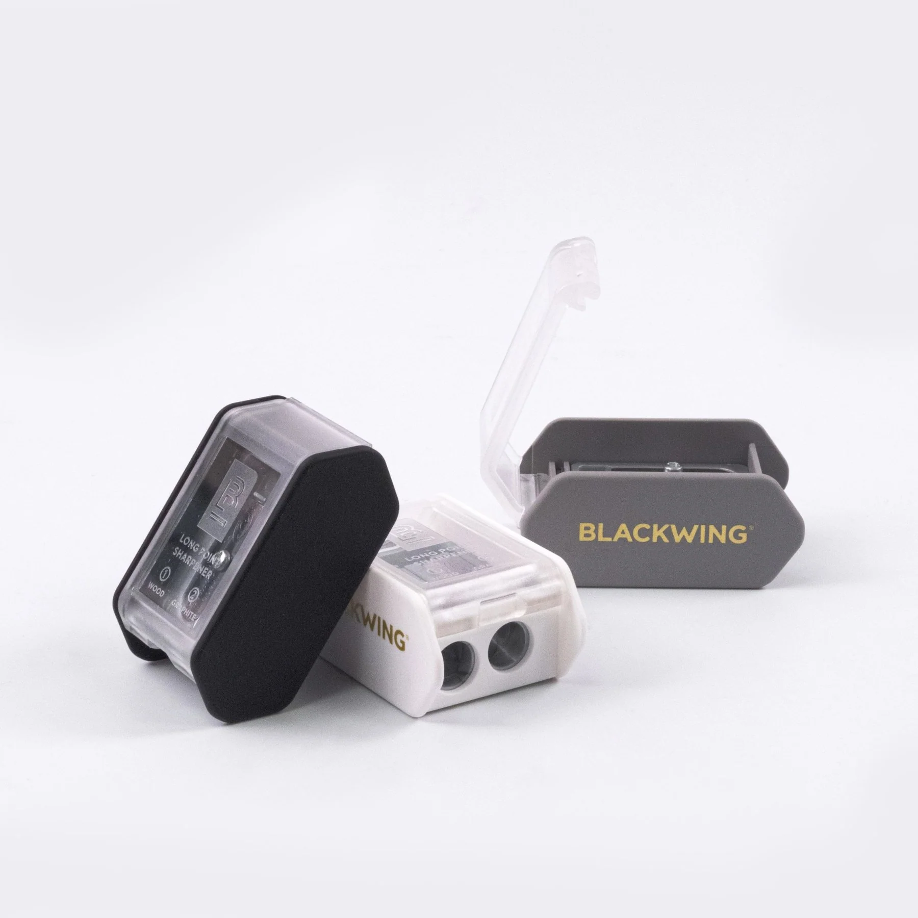 Blackwing Long Point Pencil 2 Hole Sharpener - White - Image 6