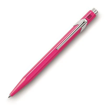 Caran d'Ache 849 Metal Ballpoint Pen - FLU Pink - Image 2