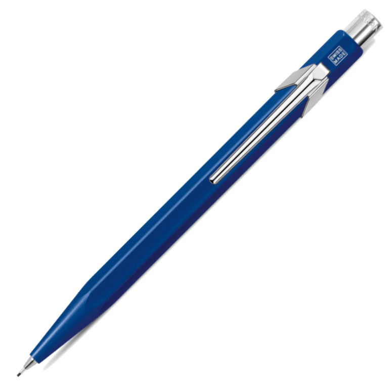Caran d'Ache 849 Mechanical Pencil - Metal Sapphire Blue - Image 2
