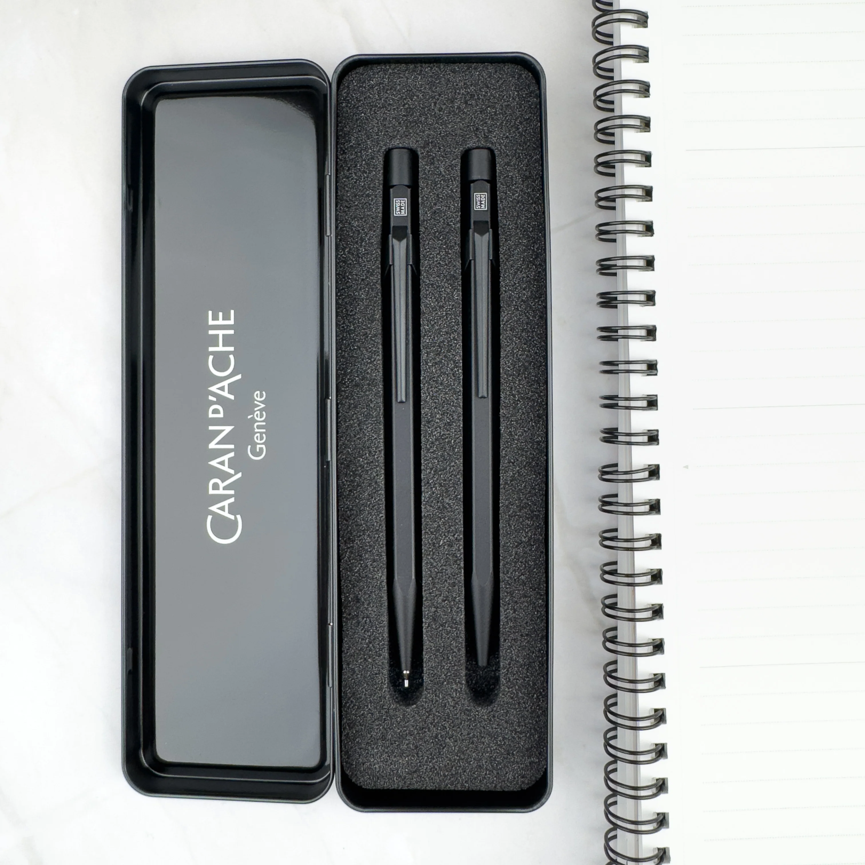 Caran d'Ache Black Code 849 Ballpoint Pen & Pencil Set (Special Edition) - Image 2