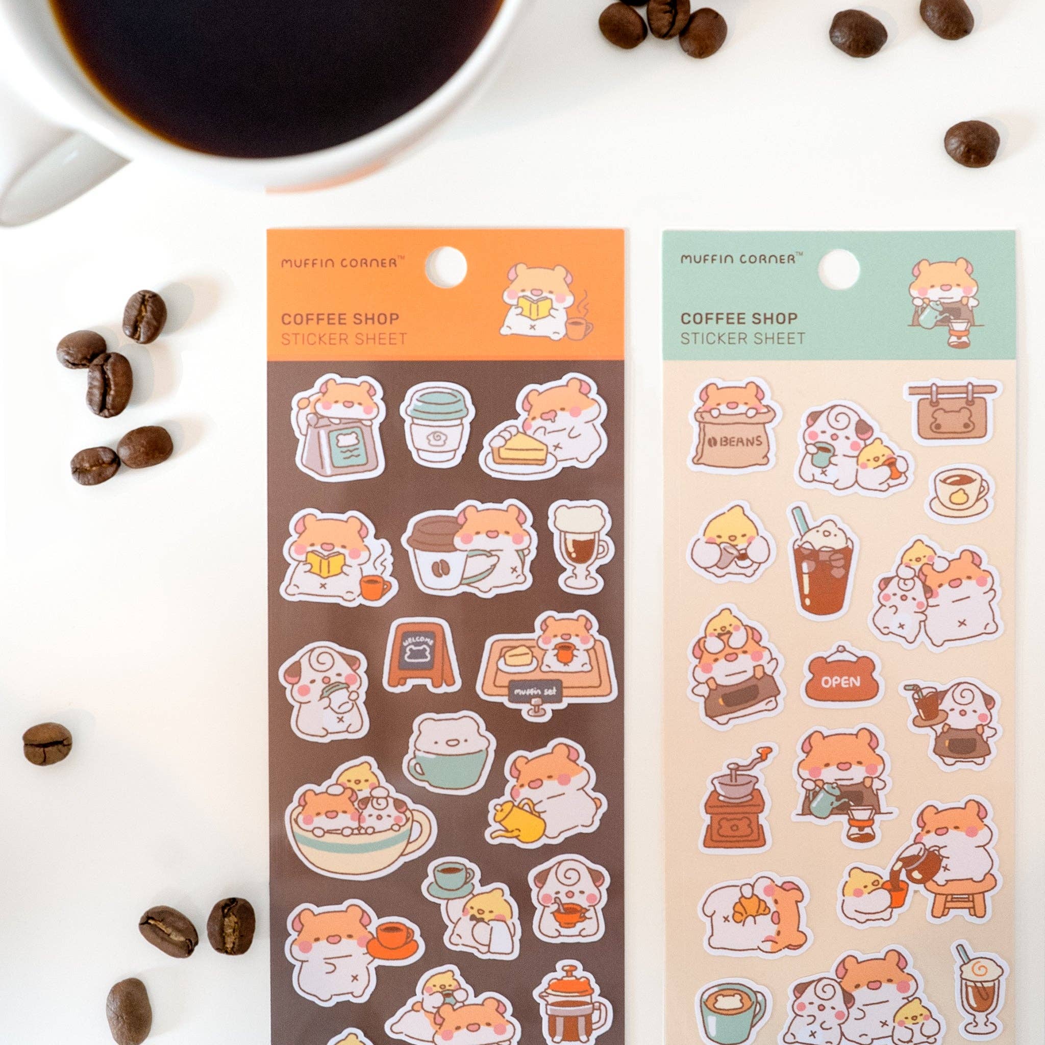 Studio Enon Coffee Shop Sticker Sheet - A - Image 2