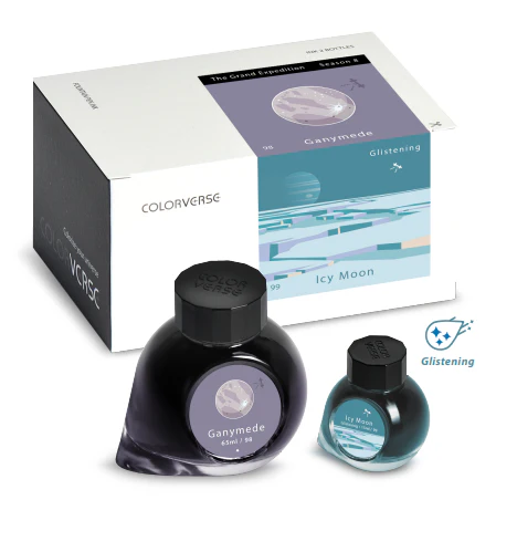 Colorverse Ganymede & Icy Moon - 65ml + 15ml Bottled Ink - Image 2