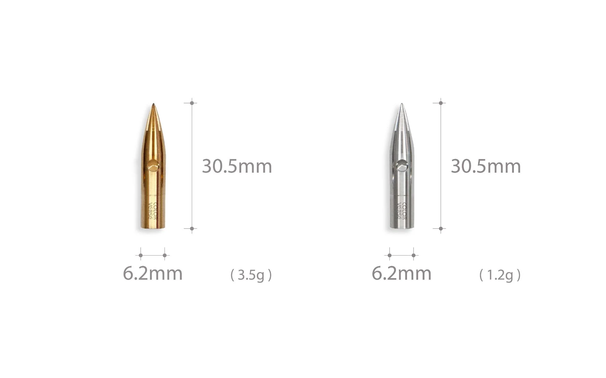 Colorverse Shuttle Dip Pen Nib - Brass - Image 6