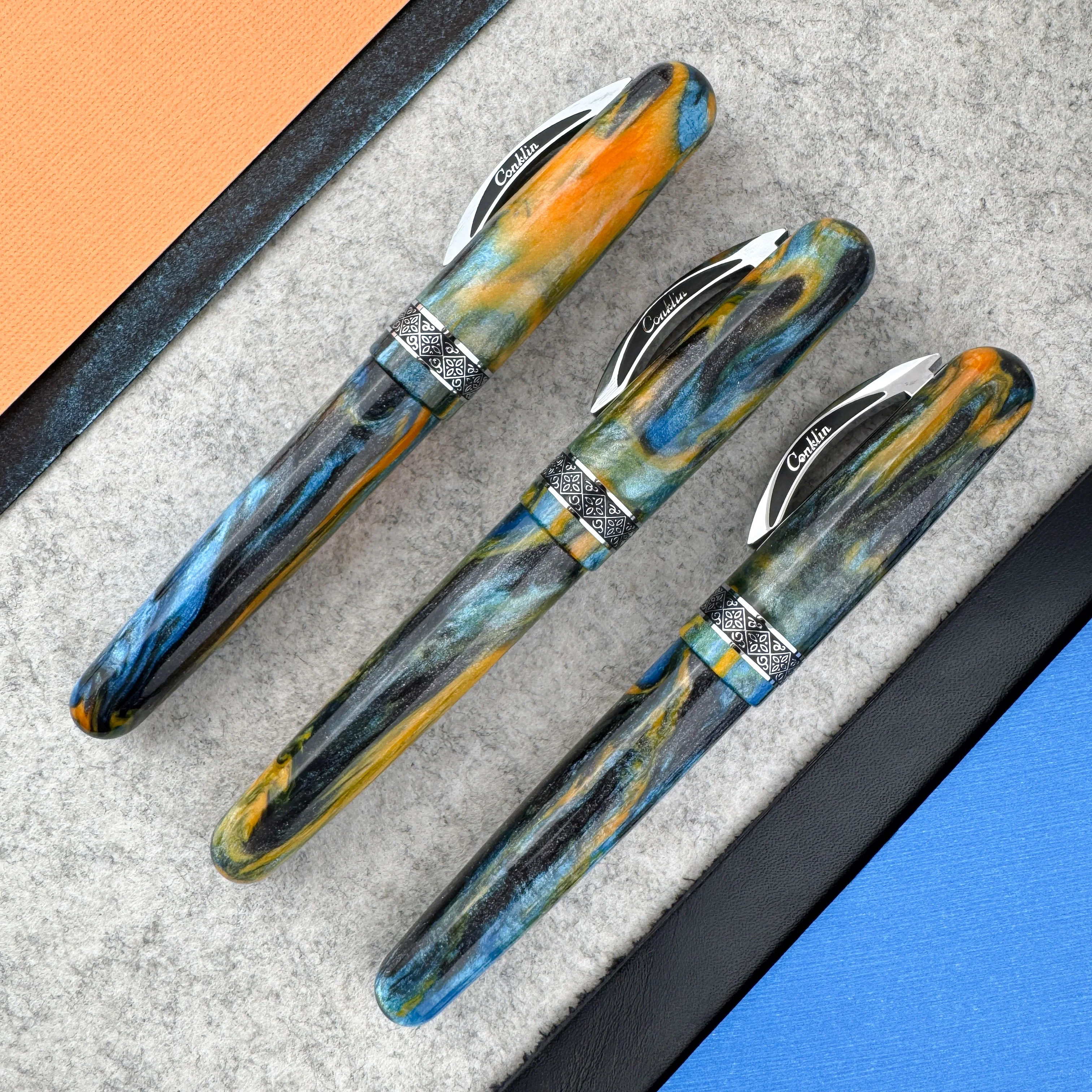 Conklin 1898 Ken's Mix Fountain Pen with Chrome Trim (Limited Edition) - Image 3