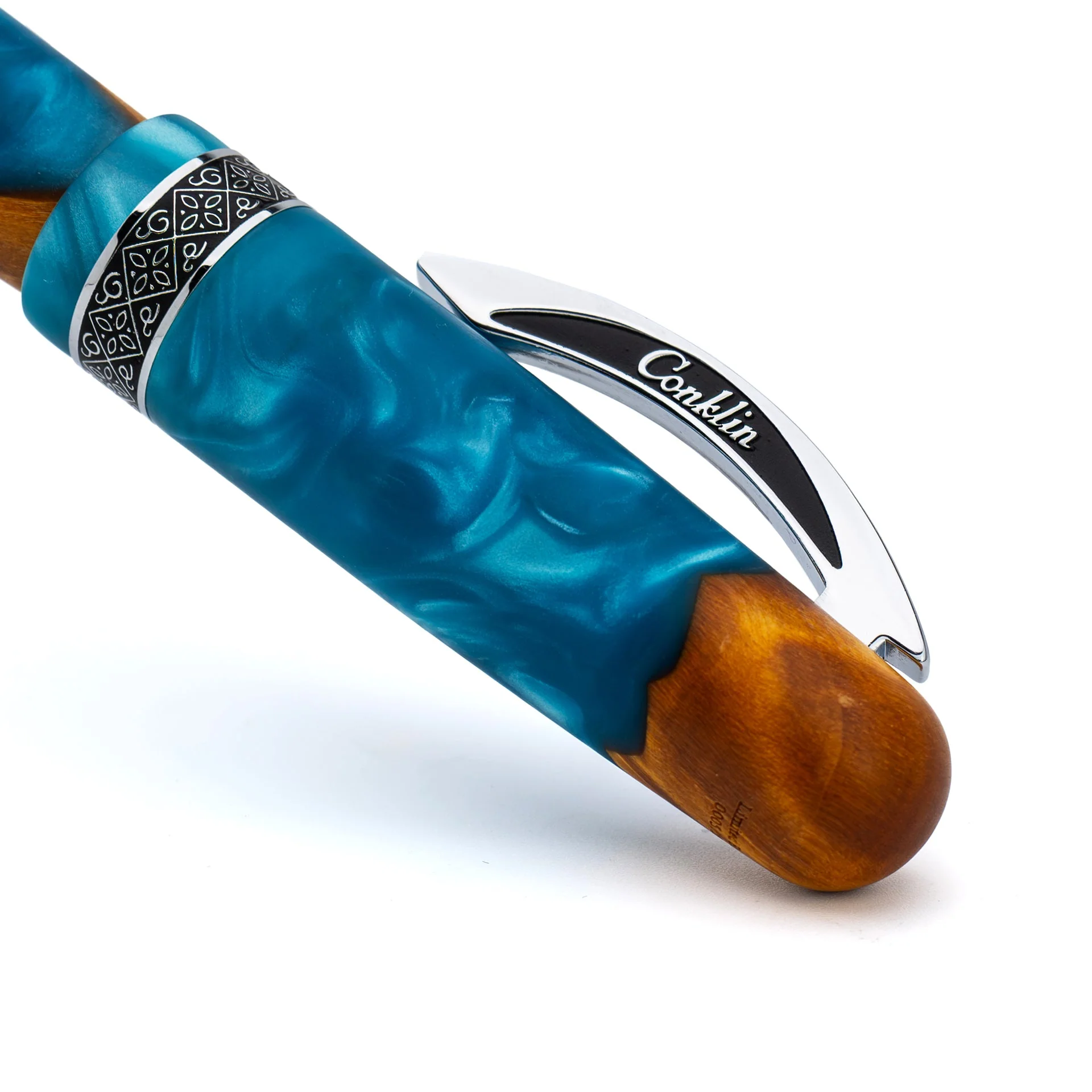 Conklin 1898 Spectra Fusion Fountain Pen - Blue Chrome (Limited Edition) - Image 4